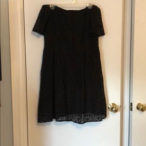 Black off the shoulder dress